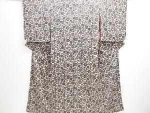 アンティーク　錦紗花模様着物